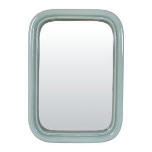 Miroir rectangulaire résine bleu clair Color, l.15.5 x H.22 cm