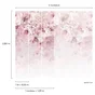 Papier peint panoramique Petal Coloma rose l.159 x H.280 cm