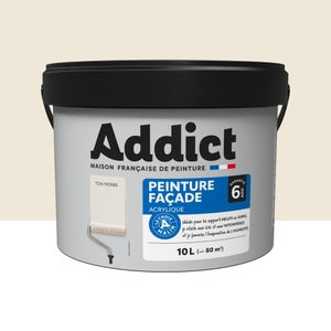 Peinture extérieure façade , ADDICT ton pierre 10l