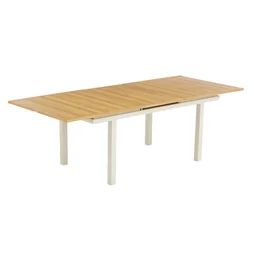 Table de jardin NATERIAL Odyssea rectangulaire aluminium effet bois,10 personnes