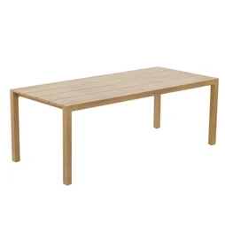 Table de jardin NATERIAL Okinawa aluminium rectangulaire beige 6 personnes