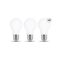 Ampoule led standard verre e27 5,9w=60w 806lm depolie 2700k x3 lexman