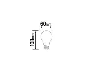 Ampoule led standard verre e27 5,9w=60w 806lm depolie 2700k x3 lexman