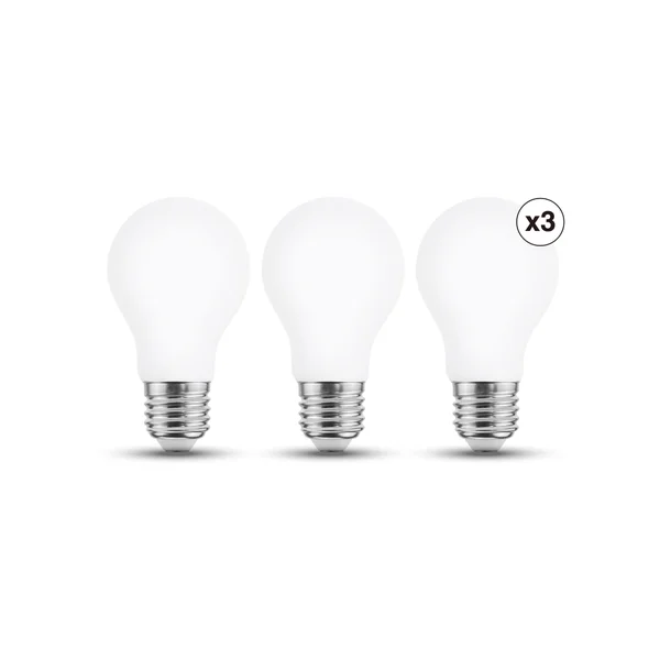 Ampoule led standard verre e27 5,9w=60w 806lm depolie 4000k x3 lexman