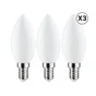 Ampoule led flamme verre e14 5,9w=60w 806lm depolie 2700k lot 3 lexman