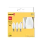 Ampoule led flamme verre e14 5,9w=60w 806lm depolie 2700k lot 3 lexman