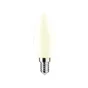 Ampoule led flamme verre e14 3,4w=40w 470lm depolie 4000k lexman