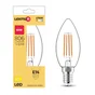 Ampoule led flamme verre e14 5,9w=60w 806lm claire 2700k lexman