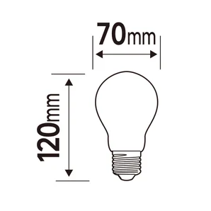 Ampoule led standard verre e27 18w=150w 2452lm depolie 4000k lexman