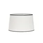 Abat-jour FAA H.24 cm, diam.40 cm coton, blanc COREP