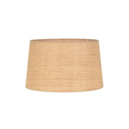 Abat-jour FAA H.24 cm, diam.40 cm raphia, naturel COREP