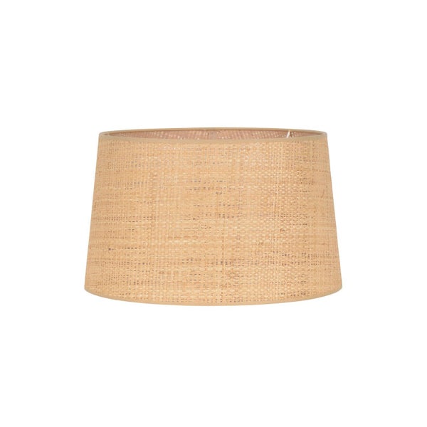 Abat-jour FAA H.24 cm, diam.40 cm raphia, naturel COREP