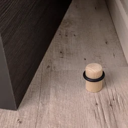 Lot de 4 butées de porte à coller bois ALPERTEC effet bois