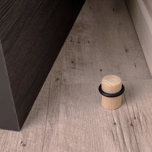Lot de 4 butées de porte à coller bois ALPERTEC effet bois