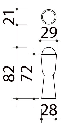 Lot de 2 butées de porte à visser bois ALPERTEC effet bois