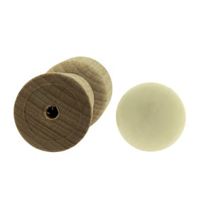 Lot de 2 butées de porte à visser bois ALPERTEC effet bois