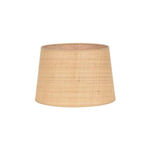 Abat-jour FAA H.20 cm, diam.30 cm raphia, naturel COREP