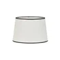 Abat-jour FAA H.20 cm, diam.30 cm coton, blanc COREP