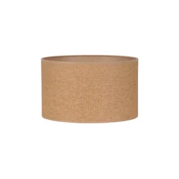 Abat-jour CYL H.18 cm, diam.30 cm papier, havana COREP