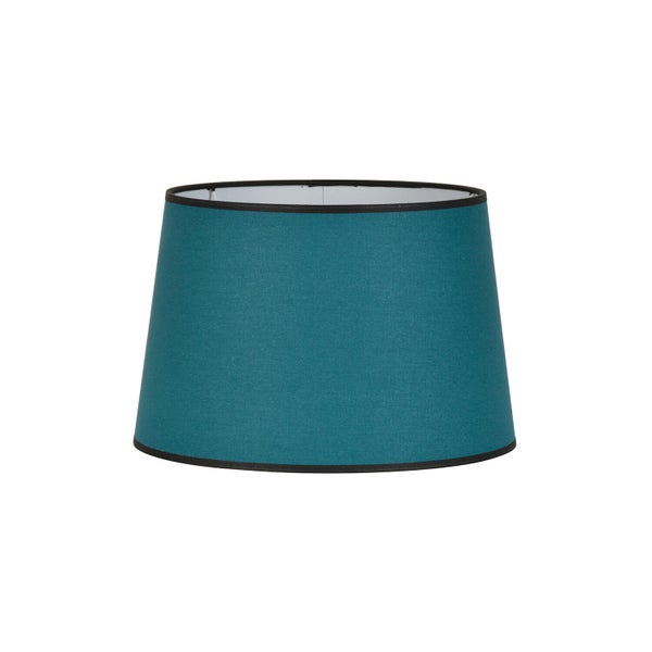 Abat-jour FAA H.20 cm, diam.30 cm coton, paon COREP
