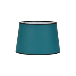 Abat-jour FAA H.20 cm, diam.30 cm coton, paon COREP