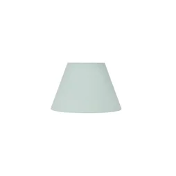Abat-jour FE H.14 cm, diam.22 cm coton, sauge COREP