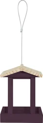 Mangeoire oiseau jardin bois Flora cerise noire