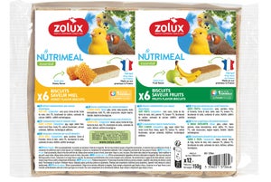 Biscuit oiseau nutrimeal miel/fruit x12