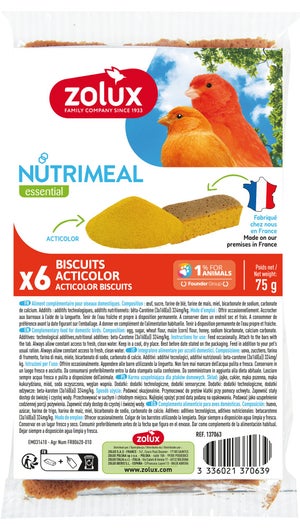 Biscuit oiseau nutrimeal acti color x6