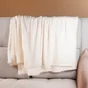 Coussin-plaid iro cotele 4545 / 150x200 blanc