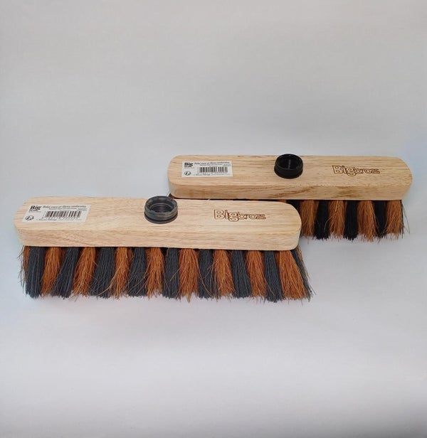 Balai coco 29cm, zébré, en bois fsc, REMUE MENAGE