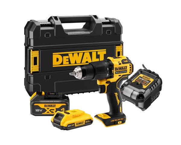 Perceuse à percussion 18 V DEWALT Dcd709mdt-qw, 65 Nm + 2 batteries 2Ah
