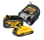 Batterie dewalt 2ah+4ah+chg dcb1102mdqw