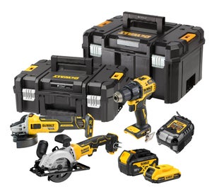 Pack de 3 outils sans fils DEWALT Dck373mdt-qw, 2 batteries 2Ah
