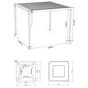 Pergola Start aluminium lame acier gris 300x300cm