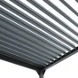 Pergola Start aluminium lame acier gris 300x300cm
