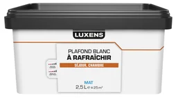 Peinture plafond blanc mat LUXENS A rafraichir 2.5L