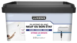 Peinture plafond blanc mat LUXENS Neuf et bon état 2.5L