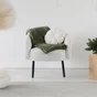 Coussin-plaid iro cotele 4545 / 150x200 vert kaki