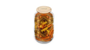 Bocal à vrac vis 3l diam.110, couvercle imitation bois, Le Pratique