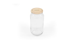 Bocal à vrac vis 1,6l dima.82, couvercle imitation bois, Le Pratique