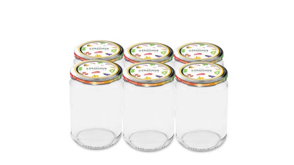 Bocal twist off sterilisable 500ml d85mm LE PRATIQUE pack de 6