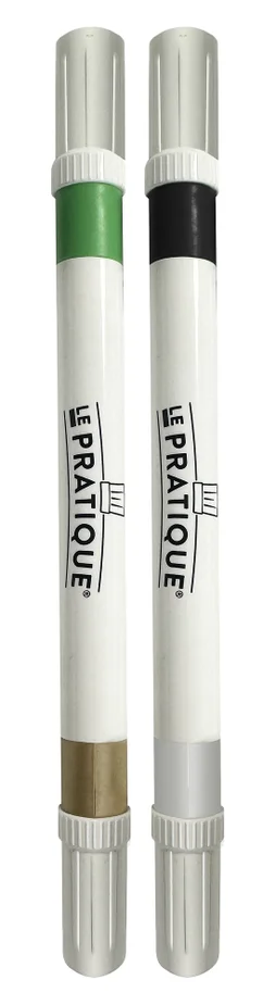 Lot de 2 marqueurs bocaux double mines Le Pratique
