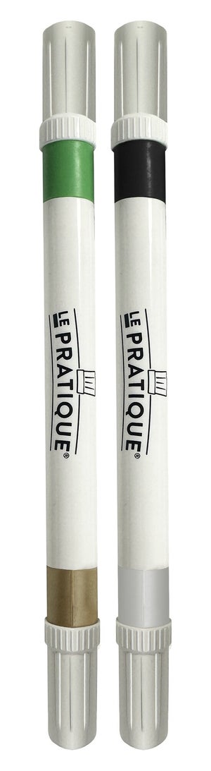 Lot de 2 marqueurs bocaux double mines Le Pratique