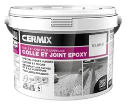 Colle et joint époxy CERMIX, blanc 5 kg