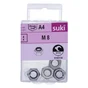 Ecrou indesserable diametre 8mm inox A4 lot de 4 pieces
