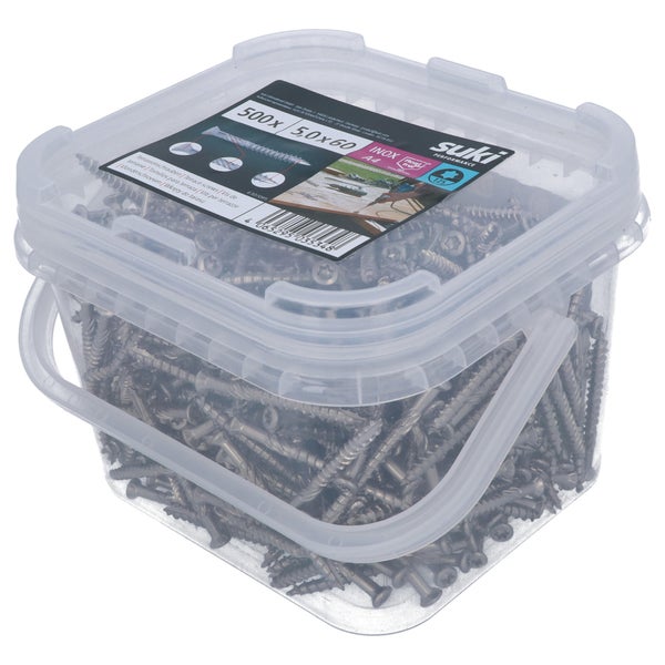Vis terrasse 5x60 inox A4 lot de 500 pieces