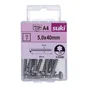 Vis agglo tete ronde pozidriv 5x40 inox A4 lot de 12 pieces