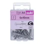 Tirefond 6x40 inox A4 lot de 8 pieces