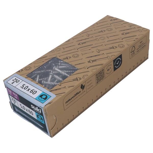 Vis terrasse 5x60 inox A4 lot de 250 pieces